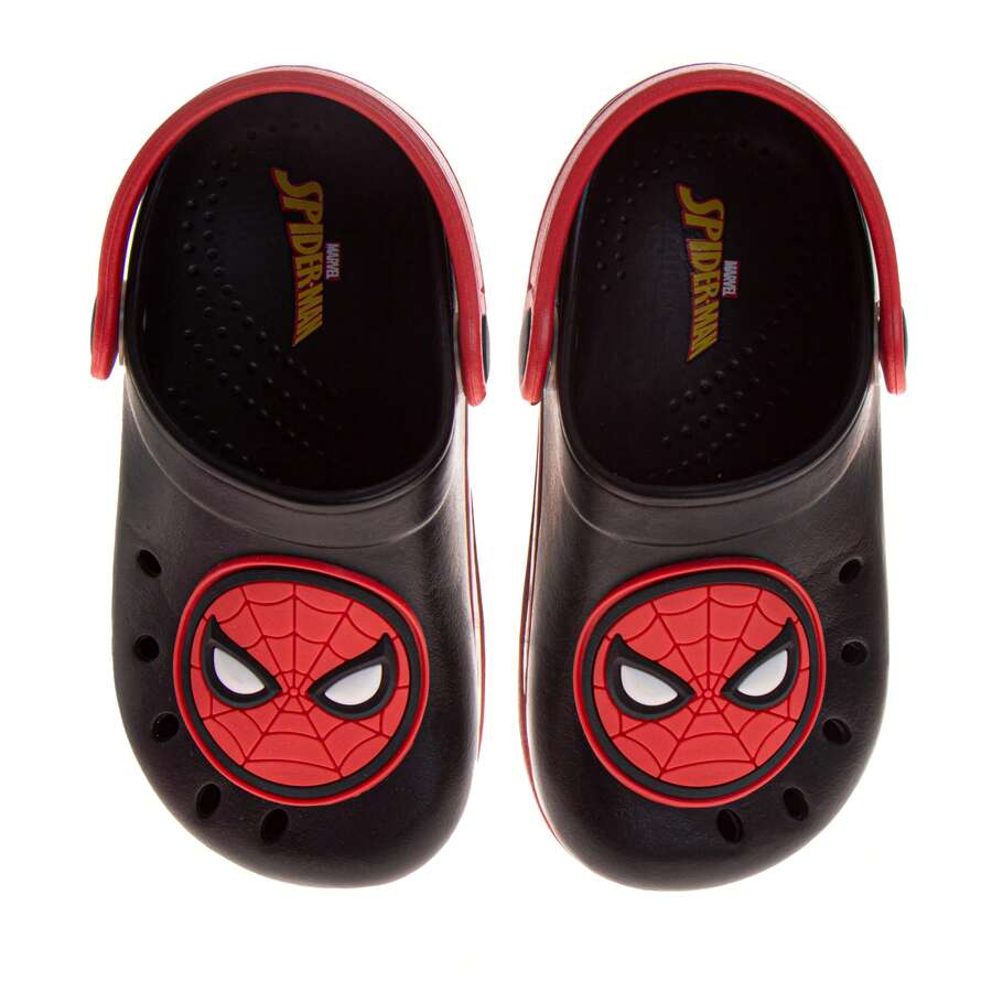 Marvel Spider Man Boys Shoes, EVA Clogs, Water Shoes - Kids Pool Shoes Red And Blue Slip On (Toddler Sizes 5-10/Little Kid Sizes 11-12)