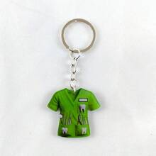 2D Flat, Adorable Dentist Uniform Keychain, Ideal For Dental Professionals And Friends, Waterproof Acrylic, Designed With Blue And Green Shirts And Dental Tools, Bag Accessory, Keychain Car Accessories Bag Charm School Cute Goth Y2k Halloween Accessories Teachers Day Christmas Gift Ideas Bag Lanyards With Id Holder Car Accessories Bag Charms - Multicolor - View 14