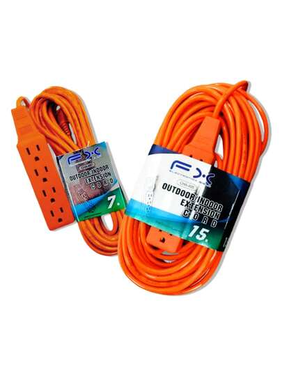 EXTENSIÓN ELÉCTRICA MULTICONTACTO USO RUDO 15 METROS 4 ENCHUFES