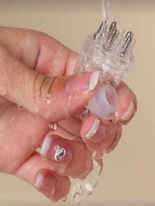 1pc Mini Oil Comb, Scalp Massager, Hair Growth Serum Comb, Essence, Nourishing Liquid, Conditioner, Essential Oil Applicator Comb - Precisely Delivers Liquid Or Oil To Hair Roots - None - View 11