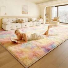 Alfombra de lujo para sala de estar, sofá y mesa de café, alfombra de piso de área grande para dormitorio y mesita de noche. - Rosa - Ver 3