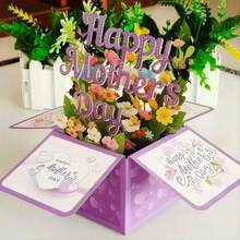 3D Pop-Up Mother's Day Card -Happy Mother's Day Flower Pop-Up Card With Envelope And Note Label Included For Mom, Grandmother, Any Mother Figure In Your Life - Mother's Day - View 6