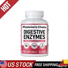 Physician's CHOICE Dual-Action Digestive Enzyme System,16 Enzymes With Pre & Probiotics | Promotes Comfort & Optimal Nutrient Absorption | 60 Capsules - 1 - View 1