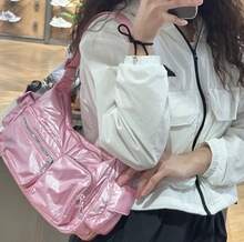Adidas Versatile Casual Fashion Multi-Pocket Crossbody Shoulder Bag, Women, Soft Pink - Clear Powder - View 3