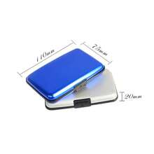 Waterproof Magnetic Aluminum Alloy Credit Card Holder, Business Card Case, Aluminum Public Transit/Bank Card Wallet - Multicolor - View 4