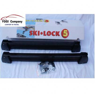 Ski Lock 2psc Black Snowboard Holders Carriers Mounting Locking S5 On Roof Bars