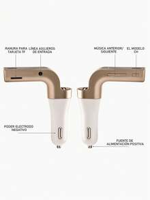 1 Pieza Bluetooth Transmisor Fm Auto Manos Libres Cargador Usb G7 - G7 - Ver 12