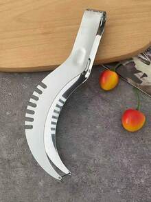 1pc Stainless Steel Watermelon Slicer - , Easy-To-Use Multifunctional Fruit Cutter, Household Fruit Divider, Essential Kitchen Tool - Multicolor - View 6