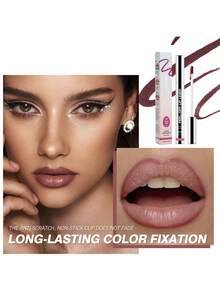1pc Long-Lasting Lip Liner , Plump Lip Shape,Semi-Permanent Matte Lip Care For Girls And Women, Perfect Makeup Accessories For A Flawless Look - Nhiều hương vị - Xem 3