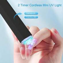 1pc UV LED Gel Nail Polish Curing Lamp, Handheld UV/LED 180mAh Battery Hybrid Light Source For Gel Nails, Mini Nail Lamp, Portable Wireless Charging, Fast Curing, Automatic Sensor Gel Nail Polish Curing Lamp For Nail Salons And Home DIY, Best Gift For Nail Art Enthusiasts - Nhiều màu - Xem 3