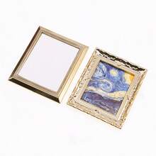 Mini paysage forestier réaliste Marguerite Peinture à l'huile Modèle Décoration, Accessoire de peinture de décoration murale miniature pour la maison, Décoration de maison de poupée, Pièces DIY de scène miniature, DIY de scène miniature pour la maison, Cadeau de collection pour les passionnés et les enthousiastes - Multicolore - Voir 5