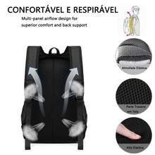 Mochila Masculina Semi Impermeavel Notebook Elegantes Excecultivo Social - Multicolorido - Visão 7