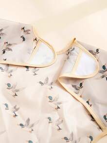 1件装防水围兜，婴儿幼儿喂食围裙，大口袋用餐罩衫，适合6-36个月宝宝 - 彩色 - 查看 4