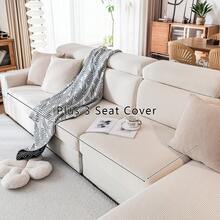 1 tấm bọc ghế sofa co giãn, chống thấm nước, chất liệu jacquard, kiểu dáng hiện đại tối giản, chống trượt, thích hợp cho ghế sofa hình chữ L và sofa 1/2/3/4 chỗ ngồi, sử dụng được quanh năm. - be - Xem 16