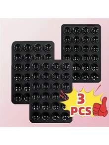 Bộ 3 giá đỡ điện thoại bằng silicon với cốc hút hai mặt, lực hút mạnh, thích hợp để chụp ảnh tự sướng/quay video, rảnh tay, tương thích với tất cả các điện thoại thông minh, món quà lý tưởng, tay cầm điện thoại dễ thương, hỗ trợ quay video, phụ kiện điện thoại thông minh - Quà tặng cho bạn bè/người thân - Nhiều màu - Xem 28