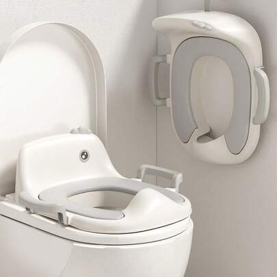 Asiento de inodoro para bebé, orinal de tamaño grande, asiento de entrenamiento para niños y niñas, taburete para inodoro, asiento de orinal acolchado suave, asiento de inodoro portátil para niños, entrenamiento de inodoro para bebé