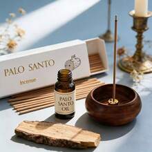 约35支/盒，秘鲁圣木精油浸泡香薰棒，0.3厘米厚，木质香调，适用于瑜伽、冥想、水疗、熏香，净化负能量 - 12cm聖木香氛 - 查看 2