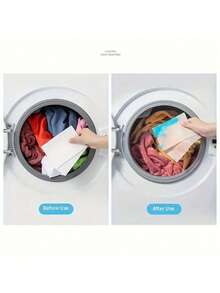 300pcs Colorful Laundry Detergent Sheets - Absorbent Cloth To Prevent Color Transfer, Suitable For Washing Machines, Prevents Color Loss, Enhances Garment Protection, Laundry Room Accessory - Multicolor - View 5
