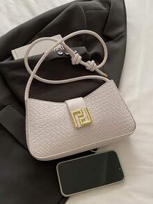 Luxury-Style Single Shoulder Handbag With A Sleek Design - 2026 New Model - Luxury Women's Modern Style Bag - White - View 11