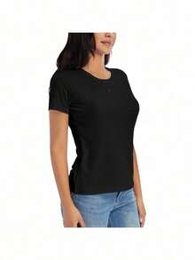 Nightmare Before Christmas Jack Sally Women's Cotton TShirt, Pure Cotton HighQuality Print, Durable And Longlasting, Casual And Fashionable - 黑色 - 查看 3