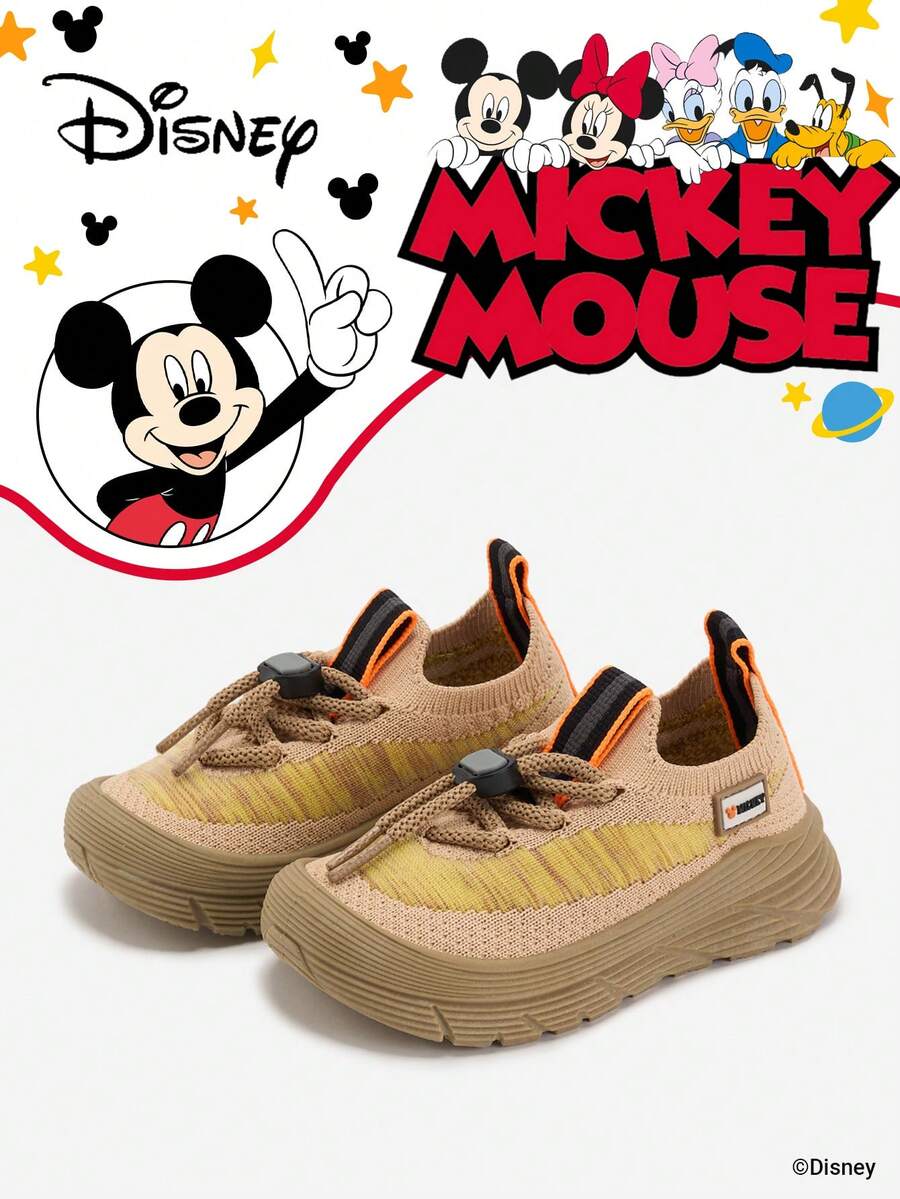 Disney 1 Pair Kids' Sneakers, Suitable For Daily Wear, Festivals, Sports, Outdoor, Comfortable, Non-Slip, Durable, Breathable (Boys' Sneakers, Boys' Skate Shoes, Kids' Sports Shoes, Girls' Sneakers, Girls' Skate Shoes) - Brown - View 1