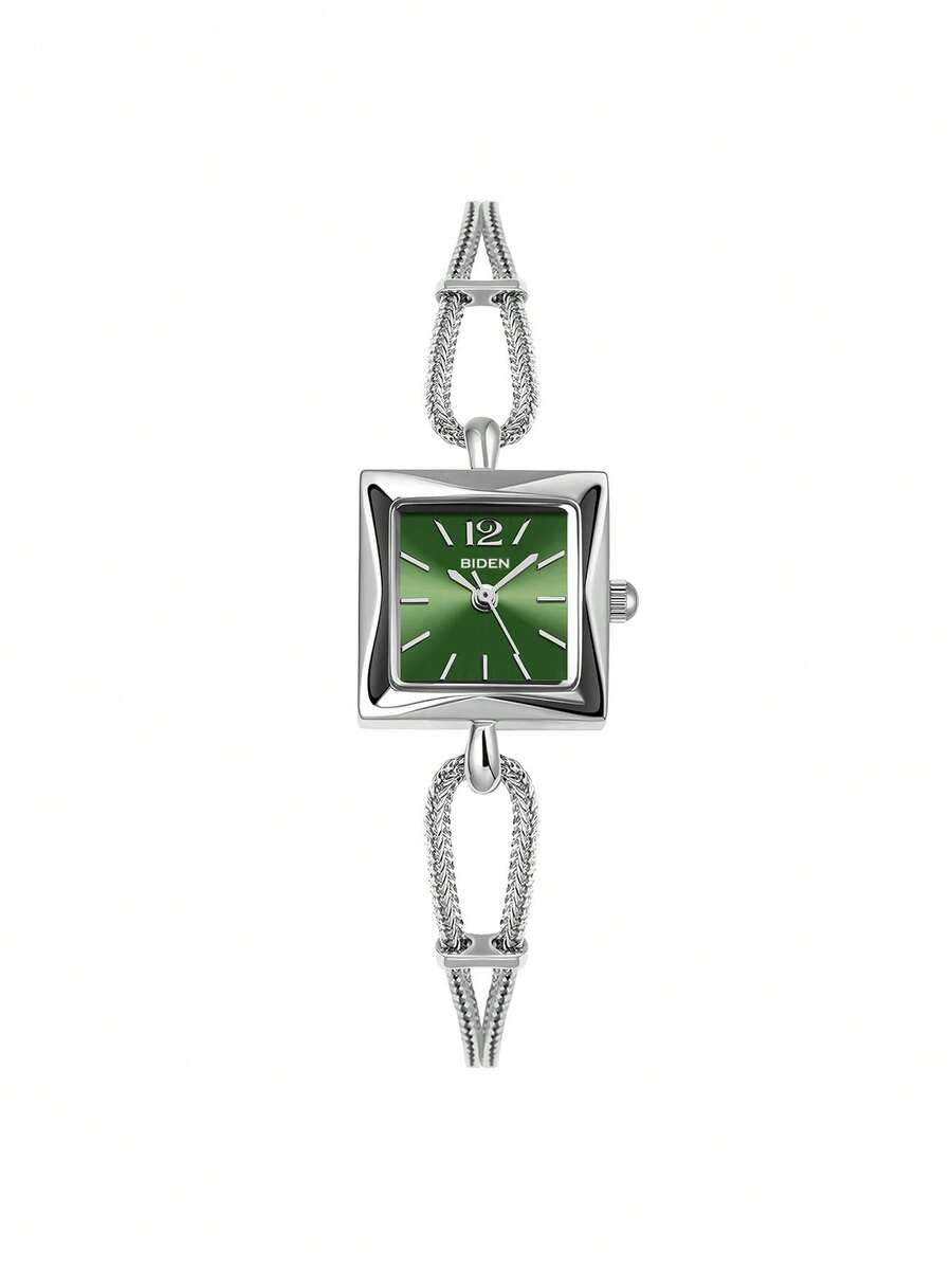 BIDEN 1 pieza Reloj de cuarzo minimalista y elegante de moda para mujer - Verde - Ver 1
