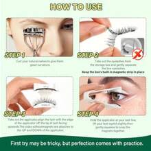 DReusable Magnetic Eyelashes 2 Pair With Applicator No Glue Needed 3D Natural Magnetic Lashes Easy To Apply And Long Lasting For Daily Use And Events A01+A03 - MagneticEyelashesA01A03 - View 7