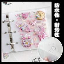 PPシート シール帳 リフィル A8サイズ 3穴 剥離紙 シール台紙 シール帳 はがせる 10枚入り XUNDONG PPシート A8 - pp - チェックする 4