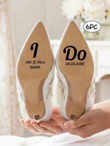 1/6/12 miếng dán giày cưới tùy chỉnh, chữ viết tùy chỉnh, họ và ngày cưới, nhãn dán giày cưới cá nhân hóa với tên và ngày cưới, nhãn dán giày cưới tùy chỉnh, nhãn dán "Tôi đồng ý", nhãn dán đám cưới, nhãn dán giày cưới, nhãn dán giày cưới cá nhân hóa, nhãn dán "Ông và Bà" tùy chỉnh. - Nhiều màu - Xem 13