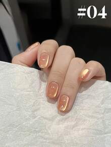 15ml 2026 Spring/Summer & New Year Shimmering Multicolor Sunset Gold Satin Nude Pink Purple Sparkling Chameleon Nail Polish Gift Set, Includes Popular Crystal Glass Bead Chameleon Gel Nail Polish - Multicolor - View 16