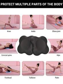 Đệm đầu gối dày dặn cho Yoga, Đệm đầu gối bằng xốp cho Yoga, Đệm đầu gối cho nam và nữ, Đệm hỗ trợ đầu gối, khuỷu tay và cổ tay khi tập thể dục, Phụ kiện tập luyện Pilates, Thiết bị phòng tập thể dục - Nhiều màu - Xem 7