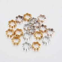 50pcs Hollow Flower Double Hole CCB Beads Frames, Suitable For DIY Jewelry Making And Decorating Handmade Accessories - Multicolor - View 6