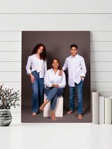 Customized Personalized Framed Canvas Painting, Mother's Day Father's Day Wedding Birthday Gift, Easter Valentine's Decor, Commemorative Photo Picture Framed Wall Art, Best Friend Family Gift, Bedroom Room Decor, Forever Love, Aesthetic Home - Multicolor - View 6