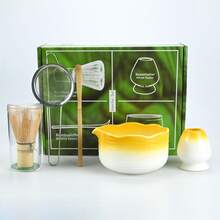 Set de 2 piezas/4 piezas/5 piezas Tazón de Matcha de la Dinastía Song, Herramientas de preparación de Matcha, Batidor de Matcha, Tazón de té japonés, Agitador, Cuchara de té - Multicolor - Ver 6