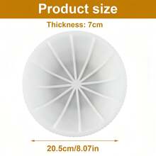 1pc Large Striped Silicone Mold, 20 X 7cm Striped Round Tray Silicone Casting Mold, Silicone Mold Bowl Tea Tray Resin Bowl Storage, Container Craft DIY Project - Round - View 10