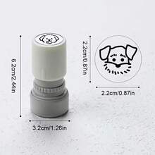 1瓶可爱小狗感光封口胶带，萌宠图案，适合作为礼物送给学生、老师、朋友，可用于礼品包装、DIY装饰、信封和文具贴纸。 - 套裝 - 查看 5