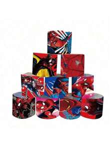 12个漫威蜘蛛侠超级英雄角色派对手环，带扣，腕带，带扣腕带，派对玩具，适合日常娱乐、节日派对、周年纪念、生日、礼物、聚会、毕业季派对礼物 - 彩色 - 查看 4