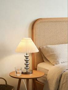 1 pieza Lámpara de escritorio retro de metal de alta calidad alimentada por USB, adecuada para mesita de noche, dormitorio, comedor, camping, lámpara de ambiente de luz cálida minimalista - Plateado - Ver 7