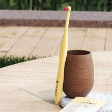 1支木质软毛牙刷，材质为木质，单束刷毛，可深层清洁智齿沟，情侣旅行装。 - 彩色 - 查看 5