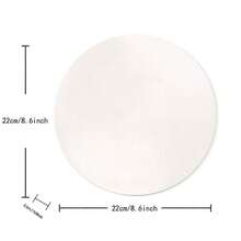 双面防滑PU隔热垫桌垫耐热餐垫饮料杯垫厨房餐具沥水垫可水洗桌面垫适用于节日用餐和厨房餐桌羽毛图案 - 白色 - 查看 2