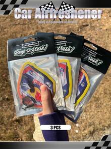 Racecar Sport, Russell Driver, Car Diffuser 63 And Norris Helmet, Car Diffuser, Suitable For Car Air Vent, Rearview Mirror; Car Diffuser Pad, Car Interior Hanging Decor, Creative Gift, Suitable For Fans And Friends - Different Pattern Designs for the Same Fragrance (citrus, Ylang-ylang, Rose, Musk). - View 9