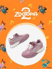 Disney 1 Pair X Zootopia Collaboration Children's Sneakers, Suitable For Daily And Outdoor Wear, Comfortable, Non-Slip, Breathable (Children's Sneakers, Children's Shoes, Girls Shoes) - Mauve Purple - View 2