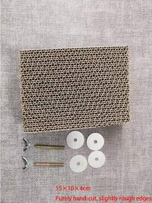 1个鹦鹉咀嚼玩具，笼内减压玩具，宠物鸟撕咬玩具，啃咬板，鹦鹉和爱情鸟必备配件 - 耐用纸质材料，可DIY，鸟笼配件，喂鸟器，鸟类玩具，鹦鹉玩具，咀嚼棒，啃咬玩具，秋千架，攀爬梯，铃铛玩具，益智鸟类玩具 - 彩色 - 查看 10