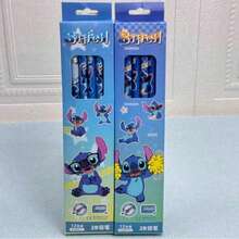 12pcs/Box Cartoon Stitch Wooden Pencils With Erasers, Creative Stationery Gift Set - Stitch Pencil - View 7