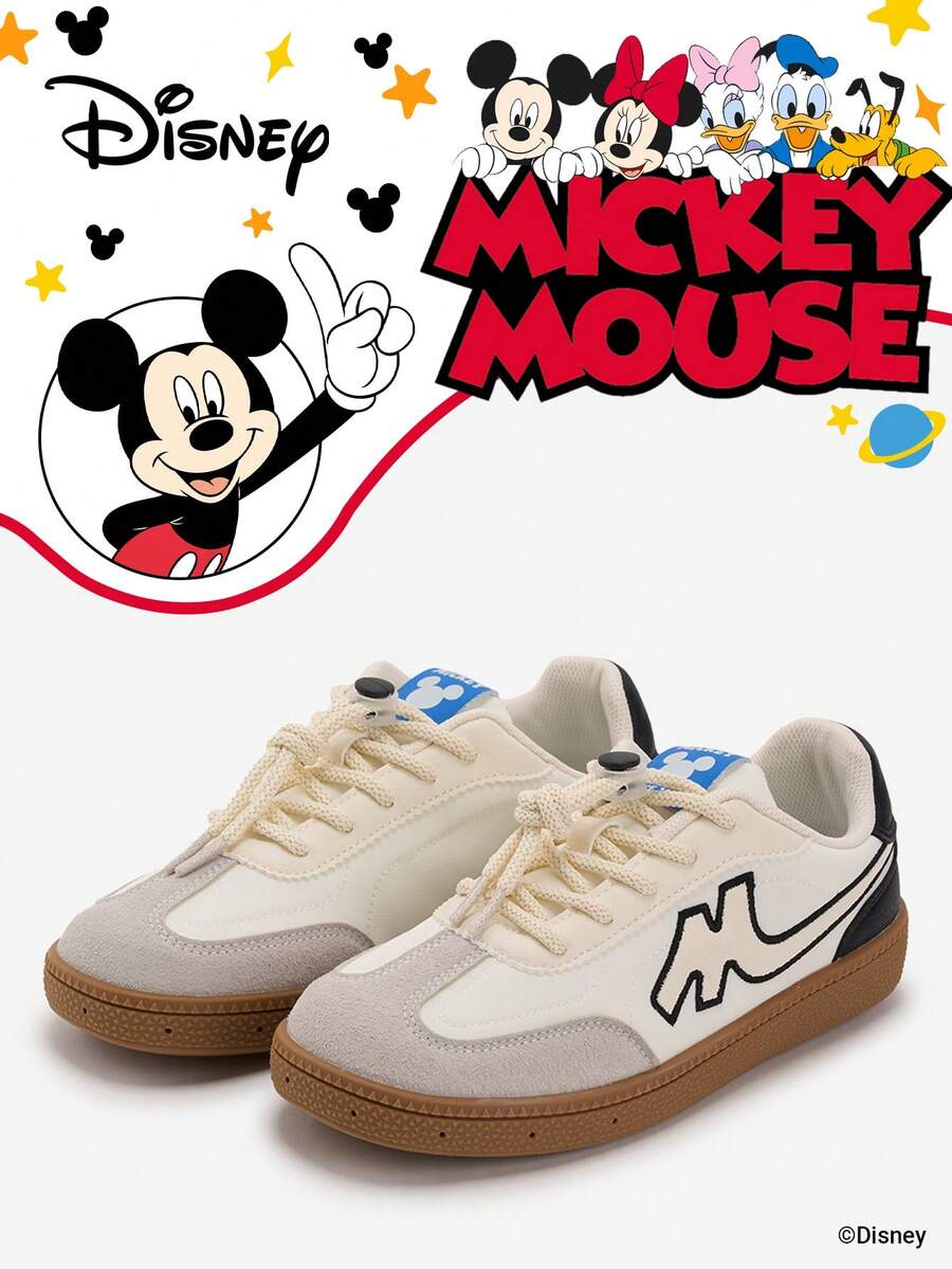 Disney 1 Pair Kids' Sneakers, Suitable For Daily Wear, Festivals, Sports, Outdoor Activities, Comfortable, Non-Slip, Durable, Breathable (Boys' Sneakers, Boys' Skate Shoes, Kids' Sports Shoes, Girls' Sneakers, Girls' Skate Shoes) - Beige - View 1