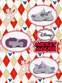 Disney 1 Pair Kids' Sneakers, Suitable For Daily Wear, Festivals, Sports, Outdoor Activities, Comfortable, Non-Slip, Durable, Breathable (Boys' Sneakers, Boys' Skate Shoes, Kids' Sports Shoes, Girls' Sneakers, Girls' Skate Shoes) - Mauve Purple - View 4
