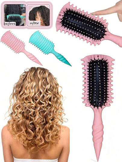 2026 Nouveau peigne de coiffure pour cheveux bouclés - Conçu spécifiquement pour les cheveux bouclés, convient pour les vacances, les accessoires, le Nouvel An et autres occasions