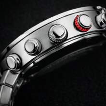 Style Chronograph Watch In Steel – Premium Sporty Design - Bạc - Xem 2