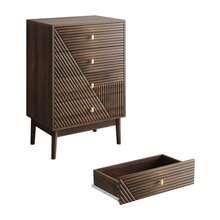 Dressers & Chests Of Drawers - Walnut + MDF + Particle Board - View 9