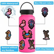 50PCS Neon Animals Stickers Decals Scrapbook, Journaling, Laptop, Bumper, Skateboard, Water Bottles, Collectibles, Pen Holders, Journals, Computer, Phone Stickers Can Bring A Lot Of Fun To Your Life, The Perfect Gift For Adults - Neon Film - View 8